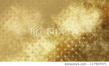 Golden Japanese pattern background Golden Japanese pattern background 117907075