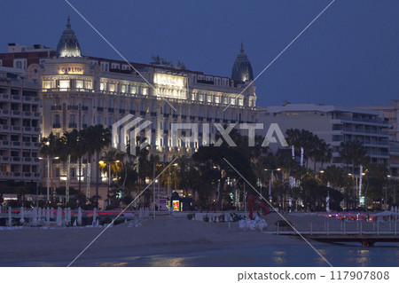 The InterContinental Carlton Cannes at dusk The InterContinental Carlton Cannes at dusk 117907808