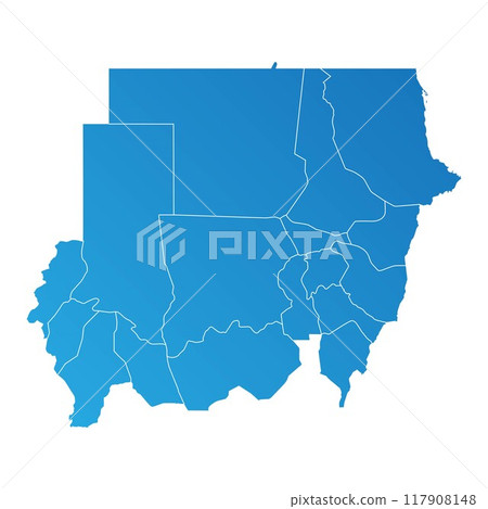 sudan, map, icon 117908148