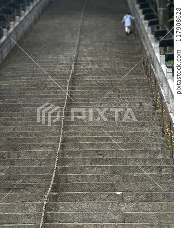 Long stone steps 117908628