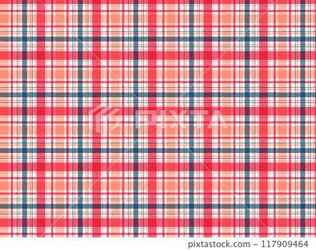 無縫手繪格紋圖案粉紅色 117909464