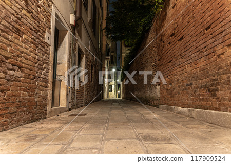 Beaufitul streets and alleys in Venice, Italy 117909524