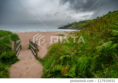 Gairloch Beach In The Village Gairloch At The Atlantic Coast Of The Highlands In Scotland, UK 117910032