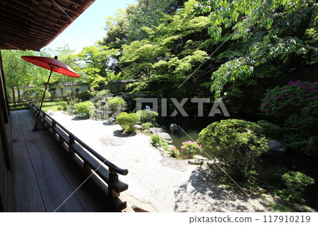 Otsu City, Shiga Prefecture, Japanese garden at Enman-in Temple Otsu City, Shiga Prefecture, Japanese garden at Enman-in Temple 117910219