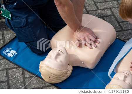 Adult CPR training and First Aid Instruction showcase 117911180