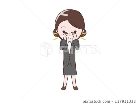 女商人大聲喊 女商人大聲喊 117911338