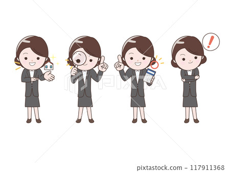 賣房子的女商人 賣房子的女商人 117911368