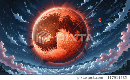 “不祥夜空中的紅色星球” 117911385