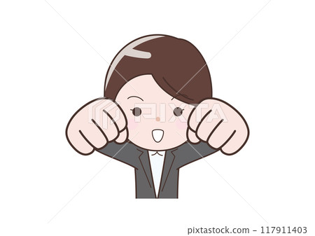 Business woman set such as pointing Business woman set such as pointing 117911403