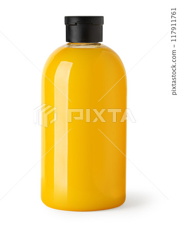 new clean blank yellow shampoo bottle new clean blank yellow shampoo bottle 117911761