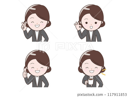 批准微笑的女商人集 批准微笑的女商人集 117911853