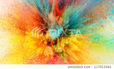Coloured Powder Explosions, Holi Smoke Colours. Coloured Powder Explosions, Holi Smoke Colours. 117912081
