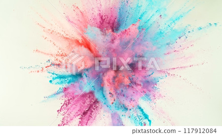 Coloured Powder Explosions, Holi Smoke Colours. Coloured Powder Explosions, Holi Smoke Colours. 117912084