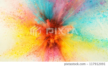 Coloured Powder Explosions, Holi Smoke Colours. 117912091