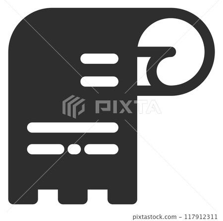 Receipt black icon. Invoice symbol. Payment bill Receipt black icon. Invoice symbol. Payment bill 117912311