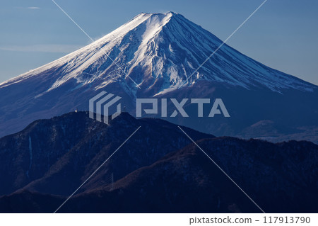 從南大菩薩/浜馬丸看冬天的富士山 117913790