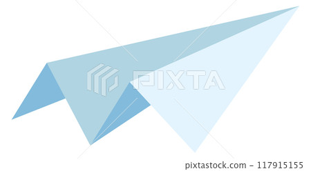 Paper plane icon. Folded origami aviation symbol 117915155