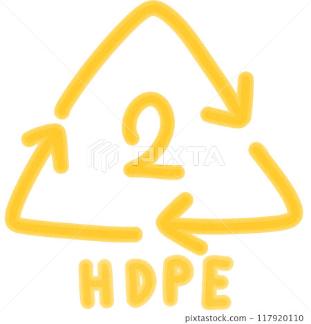 Recycle symbol hdpe Number 2 117920110