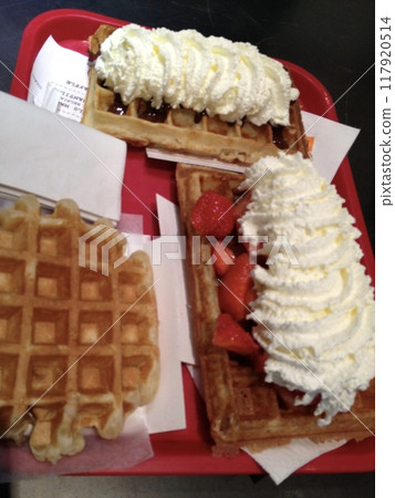 美味的比利時華夫餅 117920514