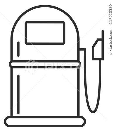 Car diagnostics station in auto workshop line icon Car diagnostics station in auto workshop line icon 117920520