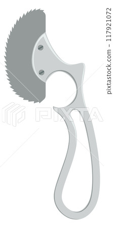 Plaster cutting instrument cartoon icon. Medical tool 117921072