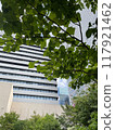 Scenery of an office district with greenery 4 117921462
