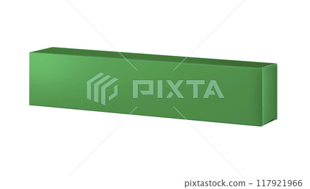 empty green box pack Isolated on a white background empty green box pack Isolated on a white background 117921966