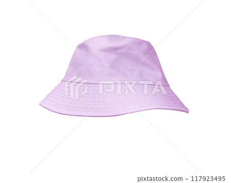 purple bucket hat isolated on white background purple bucket hat isolated on white background 117923495