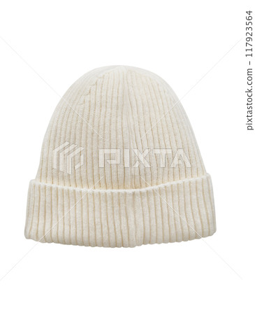 Wool hat isolated on white background Wool hat isolated on white background 117923564