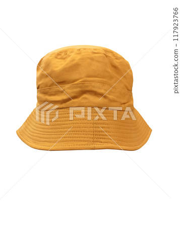 brown bucket hat Isolated on a white background 117923766