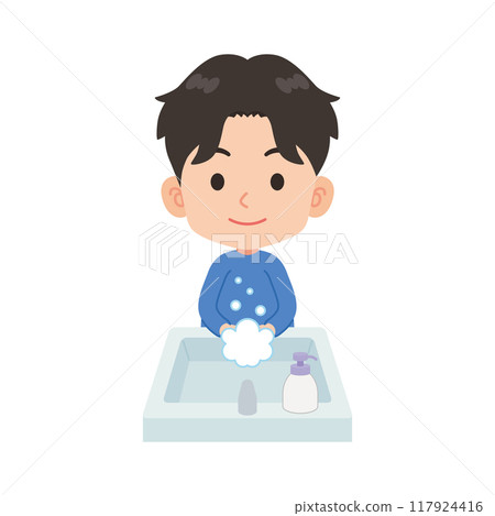 Person washing hands 117924416