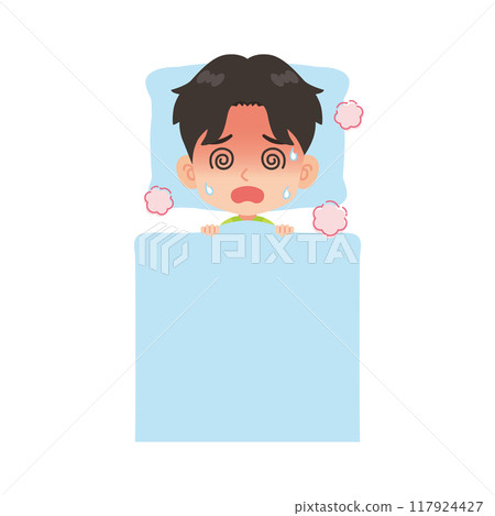 發燒臥床的人 117924427