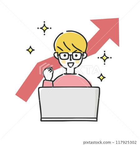 成功人士的插畫 117925302
