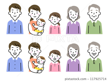 Family with a smile 117925714