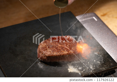 Meat, Teppanyaki, Flambé Meat, Teppanyaki, Flambé 117926122