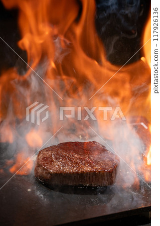 Meat, Teppanyaki, Flambé Meat, Teppanyaki, Flambé 117926136