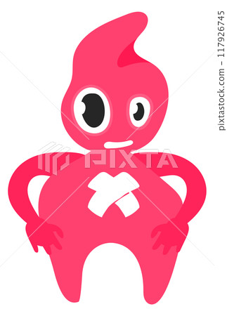 Alien creature cartoon character. Funny monster icon Alien creature cartoon character. Funny monster icon 117926745
