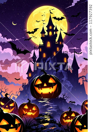 Halloween poster background image 117927392