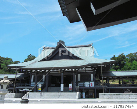 Shizuoka Prefecture, Fukuroi City, Hotaisan, Soneiji Temple, August, Main Hall 117927484
