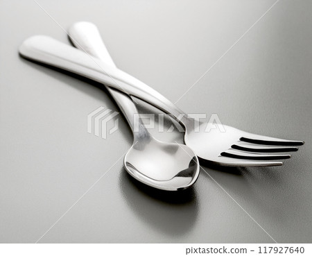 勺子和叉子 117927640