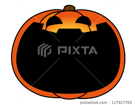 Halloween big-mouth pumpkin 117927768