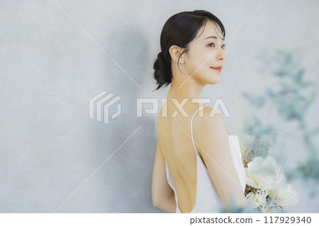 年輕女性的美麗形象 117929340