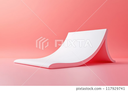 A skate park with a wall in the background with Generative AI A skate park with a wall in the background with Generative AI 117929741