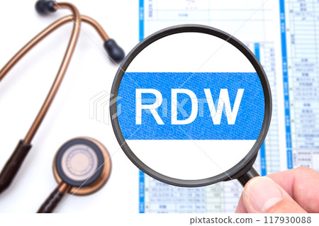 RDW Red blood cell distribution width (blood test item) RDW Red blood cell distribution width (blood test item) 117930088