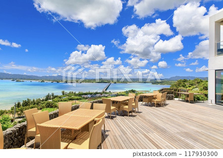 Kouri Bridge as seen from Kouri Ocean Tower, Kouri Island 117930300