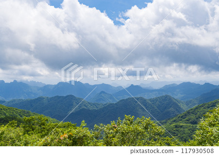 View from the observation deck at Usui Pass in Gunma Prefecture 117930508