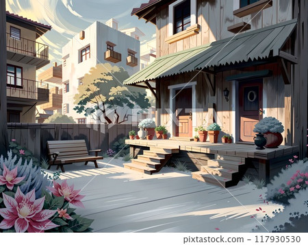 露台用鮮花 露台用鮮花 117930530