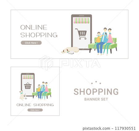 網上購物橫幅集 117930551
