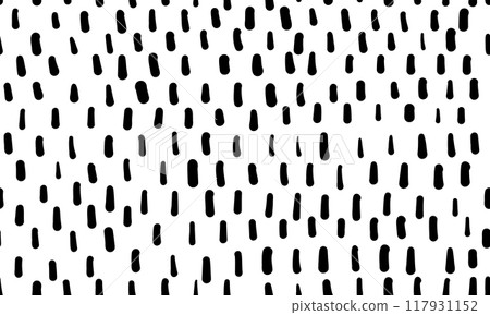 Simple seamless pattern with small dashes. Hand drawn noise texture 117931152