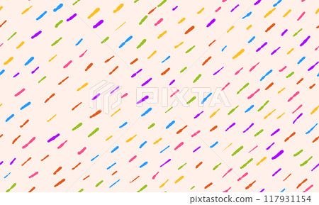 Colorful simple background with small black lines. Vector seamless pattern with spots texture. 117931154